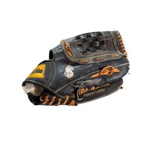 Franklin Baseball Glove Youth Black Pro Tanned Premium Leather Fielders Mitt‎